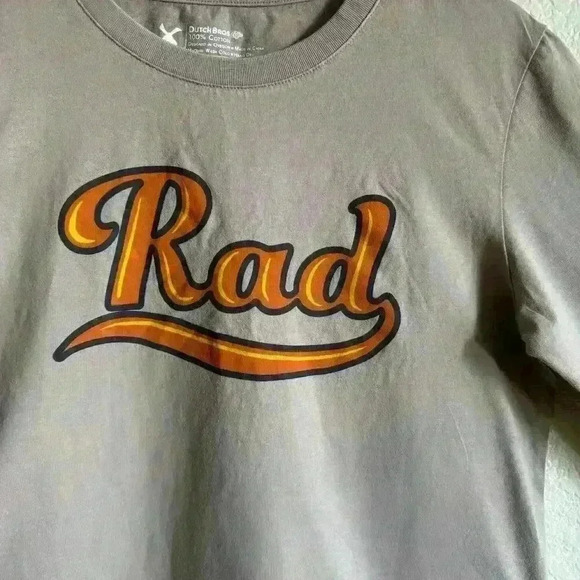 Dutch Bros Coffee Rad Long Sleeve Crew Neck Employee Shirt Brown Size Medium - Picture 2 of 7